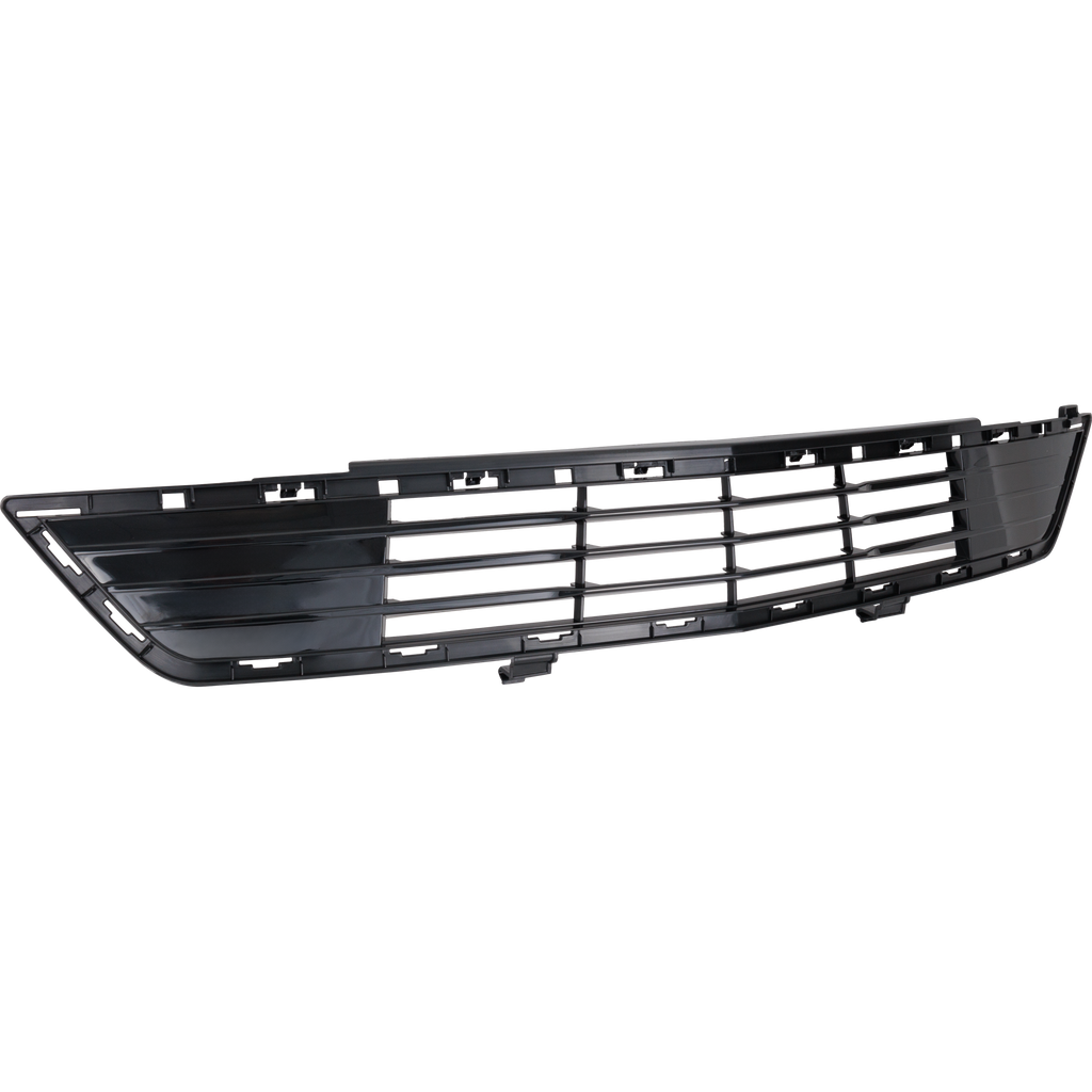 XT5 17-19 FRONT BUMPER GRILLE, Textured Black, w/o Park Assist Sensor Holes and Adaptive Cruise Control