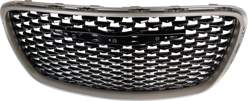 CHRYSLER 300 15-21 GRILLE, Alloy, Silver Gray Shell, w/ Gloss Black Insert
