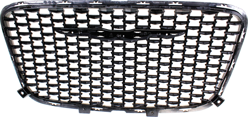 CHRYSLER 300 15-21 GRILLE, Alloy, Silver Gray Shell, w/ Gloss Black Insert