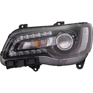 CHRYSLER 300 18-22 HEAD LAMP LH, Assembly, Halogen, Black Interior