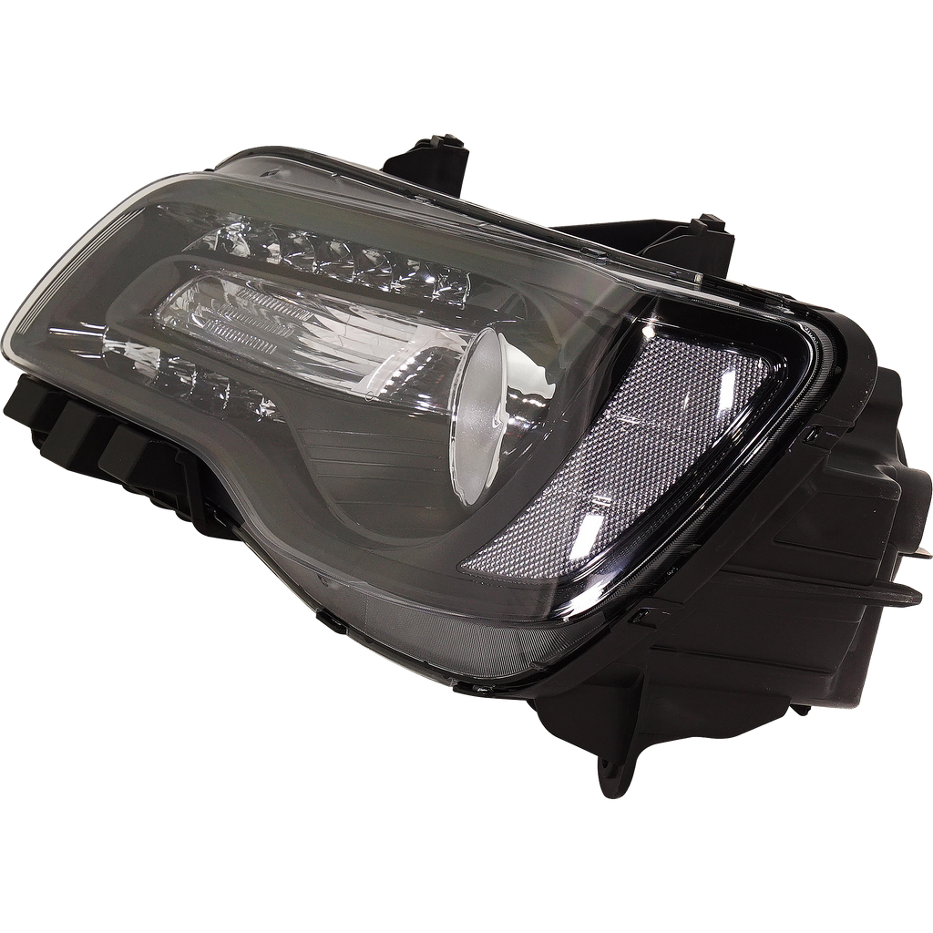 CHRYSLER 300 18-22 HEAD LAMP LH, Assembly, Halogen, Black Interior