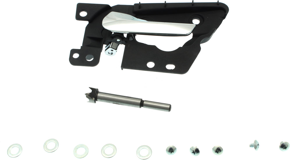 IMPALA 06-16 FRONT INTERIOR DOOR HANDLE LH, Chrome Lever+Black Housing, (=REAR)