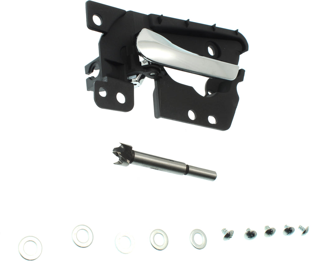 IMPALA 06-16 FRONT INTERIOR DOOR HANDLE LH, Chrome Lever+Black Housing, (=REAR)