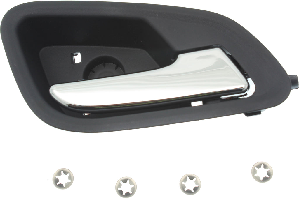 COLORADO 15-20 REAR INTERIOR DOOR HANDLE RH, Chr Lever/Blk Hsng, w/o Power Lock Hole, Crew Cab