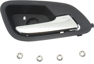 COLORADO 15-20 REAR INTERIOR DOOR HANDLE RH, Chr Lever/Blk Hsng, w/o Power Lock Hole, Crew Cab
