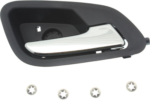 COLORADO 15-20 REAR INTERIOR DOOR HANDLE RH, Chr Lever/Blk Hsng, w/o Power Lock Hole, Crew Cab