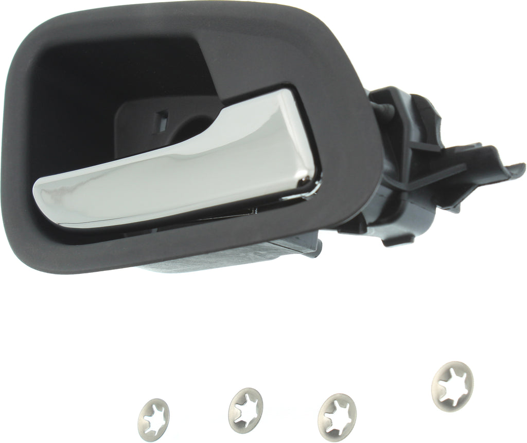 COLORADO 15-20 REAR INTERIOR DOOR HANDLE RH, Chr Lever/Blk Hsng, w/o Power Lock Hole, Crew Cab