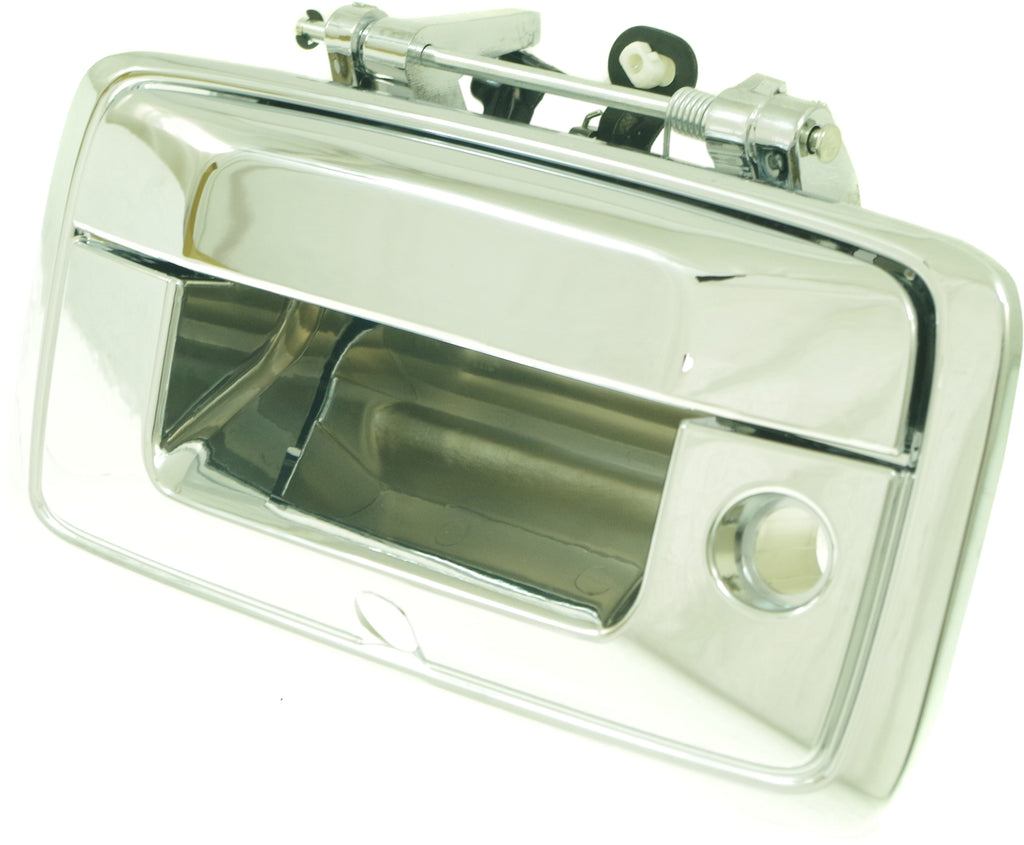 SILVERADO/SIERRA 1500 16-18 / 2500 HD/3500 HD 16-18 TAILGATE HANDLE, Outside, All Chr, w/ Keyhole and Cam Hole, All Cab Types