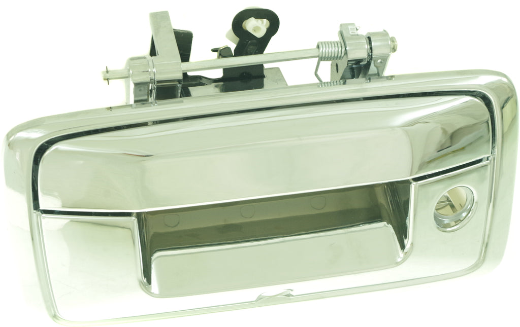 SILVERADO/SIERRA 1500 16-18 / 2500 HD/3500 HD 16-18 TAILGATE HANDLE, Outside, All Chr, w/ Keyhole and Cam Hole, All Cab Types