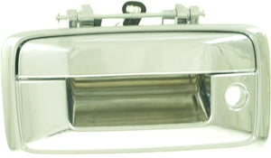 SILVERADO/SIERRA 1500 16-18 / 2500 HD/3500 HD 16-18 TAILGATE HANDLE, Outside, All Chr, w/ Keyhole, w/o Cam Hole, All Cab Types