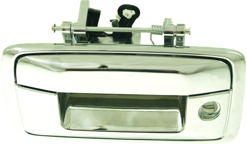 SILVERADO/SIERRA 1500 16-18 / 2500 HD/3500 HD 16-18 TAILGATE HANDLE, Outside, All Chr, w/ Keyhole, w/o Cam Hole, All Cab Types