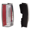 ESCALADE/ESCALADE ESV 07-14 TAIL LAMP RH AND LH, Assembly, Clear Lens, Chrome Bezel, (Escalade ESV, Base Model), 2-Piece