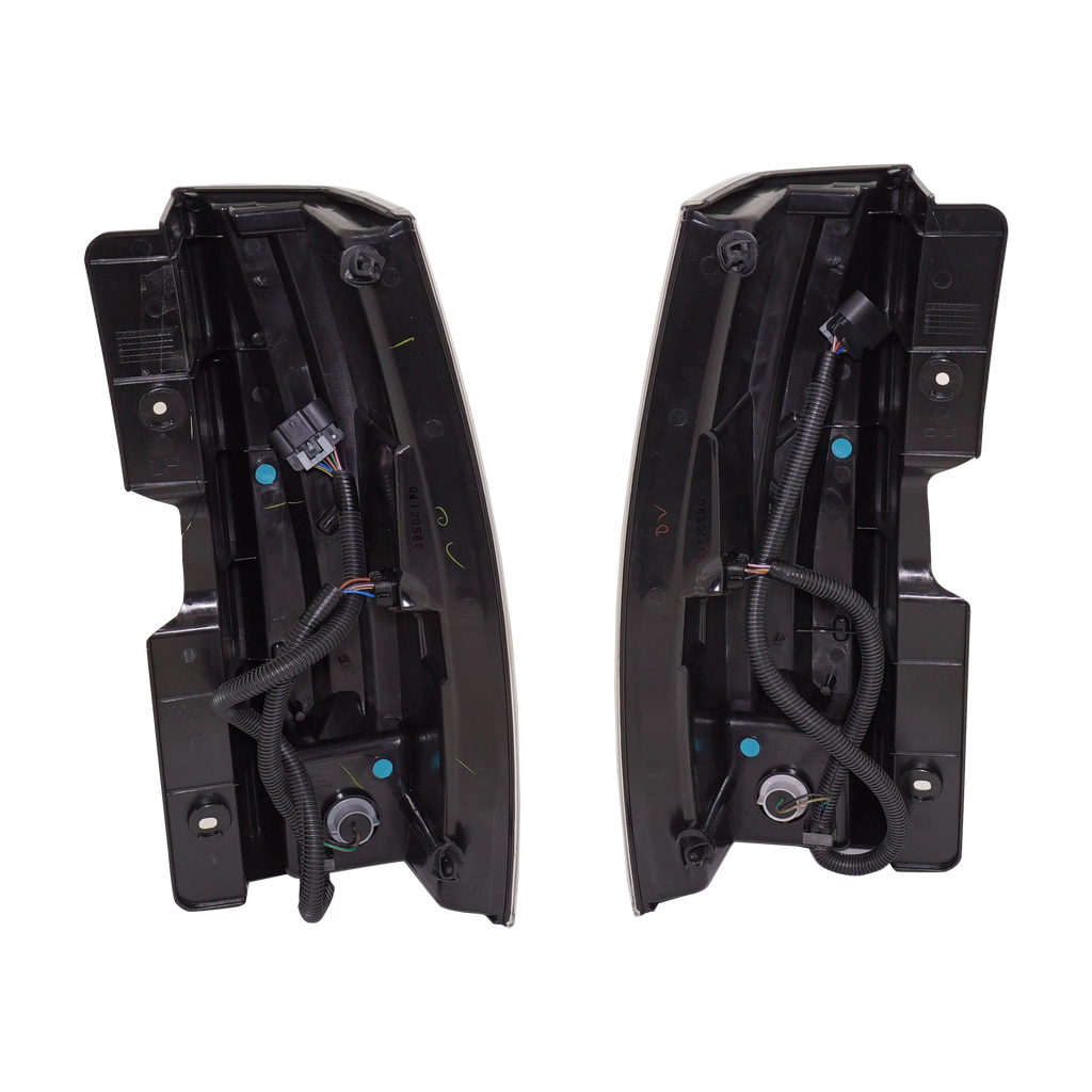 ESCALADE/ESCALADE ESV 07-14 TAIL LAMP RH AND LH, Assembly, Clear Lens, Chrome Bezel, (Escalade ESV, Base Model), 2-Piece