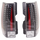 ESCALADE/ESCALADE ESV 07-14 TAIL LAMP RH AND LH, Assembly, Clear Lens, Black Bezel, (Escalade ESV, Base Model), 2-Piece