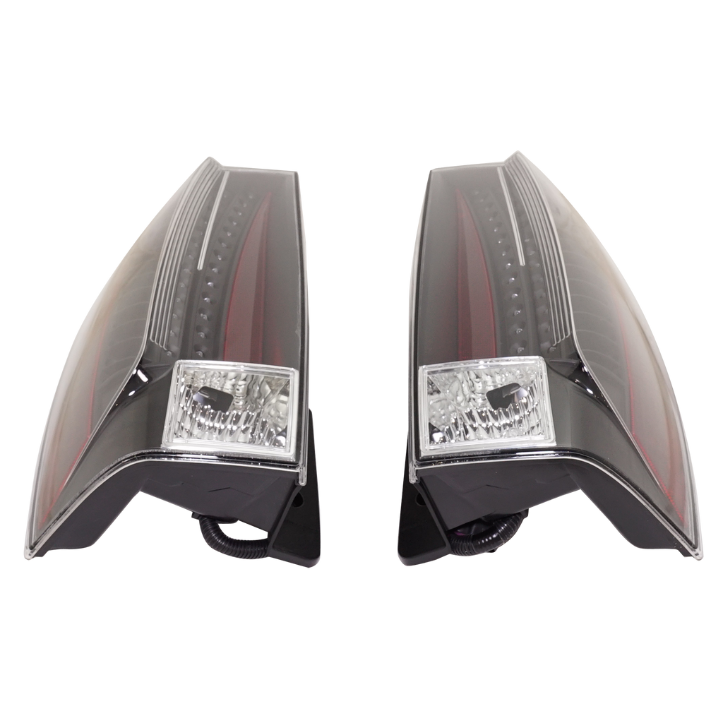 ESCALADE/ESCALADE ESV 07-14 TAIL LAMP RH AND LH, Assembly, Clear Lens, Black Bezel, (Escalade ESV, Base Model), 2-Piece