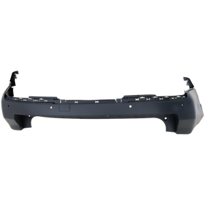 TAHOE/YUKON 21-23 REAR BUMPER COVER, Upper, Primed, w/ Parking Aid Sensor Holes, w/ Blind Spot Bracket, w/o Super Cruise