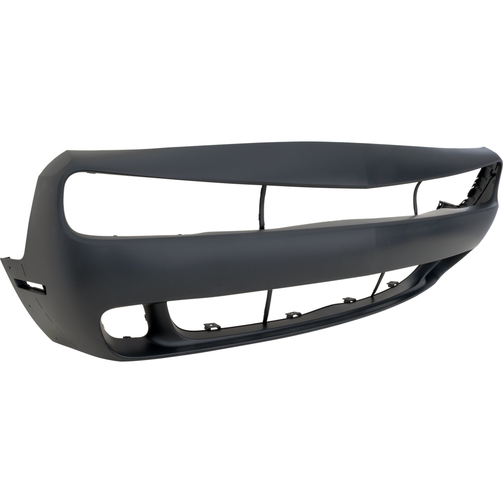 CHALLENGER 18-22 FRONT BUMPER COVER, Primed, w/o Fog Lamp Holes, w/ Wide Body Option, SRT Demon/SRT Hellcat/SRT Hellcat Redeye/SRT SuperStock/R/T Scat Pack Models