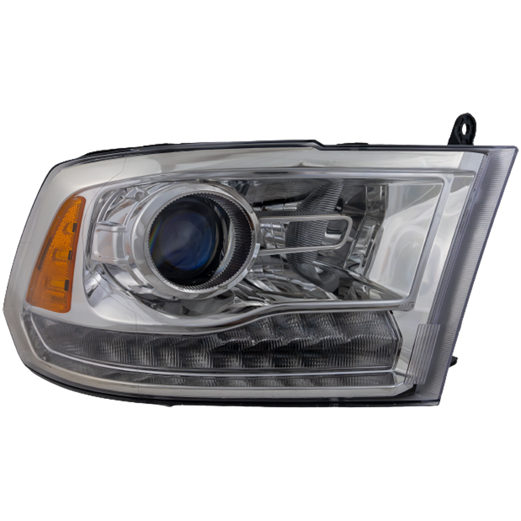 RAM FULL SIZE P/U 16-18 HEAD LAMP RH, Assembly, HID, w/ HID Kit, Projector Type, Chrome Interior, Includes 19-22 Ram 1500 Classic - CAPA