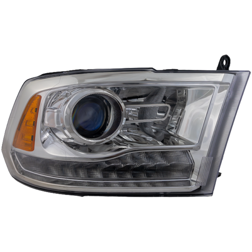 RAM FULL SIZE P/U 16-18 HEAD LAMP RH, Assembly, HID, w/ HID Kit, Projector Type, Chrome Interior, Includes 19-22 Ram 1500 Classic - CAPA