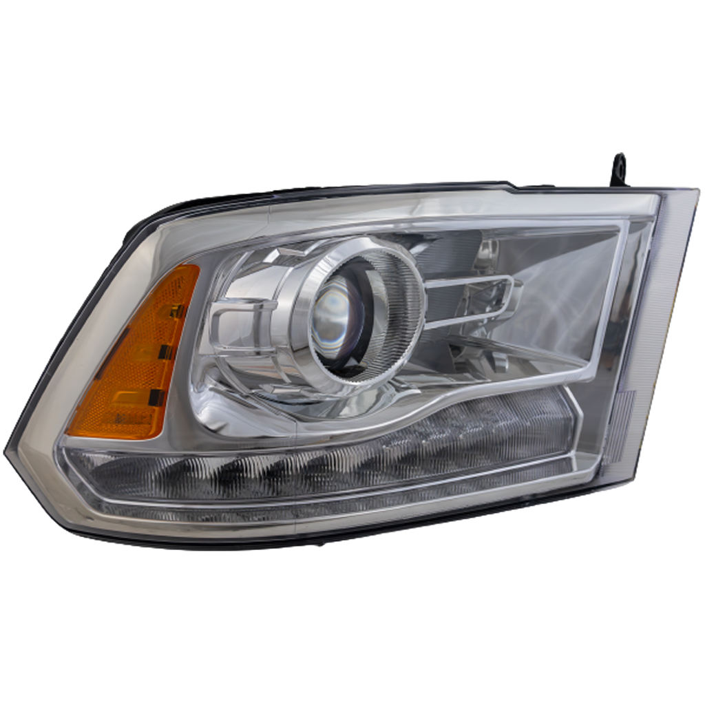 RAM FULL SIZE P/U 16-18 HEAD LAMP RH, Assembly, HID, w/ HID Kit, Projector Type, Chrome Interior, Includes 19-22 Ram 1500 Classic - CAPA