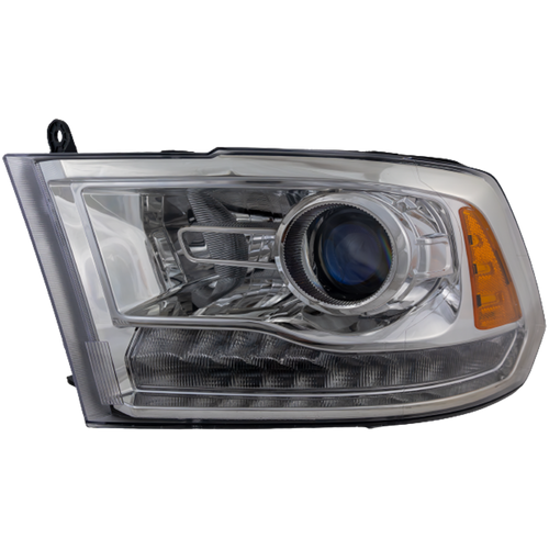 RAM FULL SIZE P/U 16-18 HEAD LAMP LH, Assembly, HID, w/ HID Kit, Projector Type, Chrome Interior, Includes 19-22 Ram 1500 Classic - CAPA