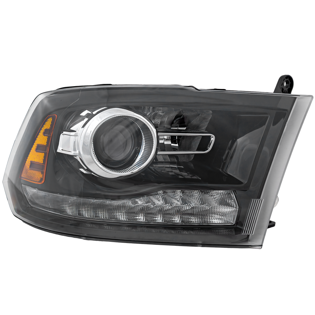 RAM FULL SIZE P/U 16-18 HEAD LAMP RH, Assembly, HID, w/ HID Kit, Projector Type, Black Interior, Includes 19-22 Ram 1500 Classic - CAPA
