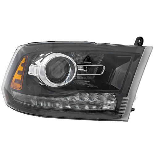 RAM FULL SIZE P/U 16-18 HEAD LAMP RH, Assembly, HID, w/ HID Kit, Projector Type, Black Interior, Includes 19-22 Ram 1500 Classic - CAPA