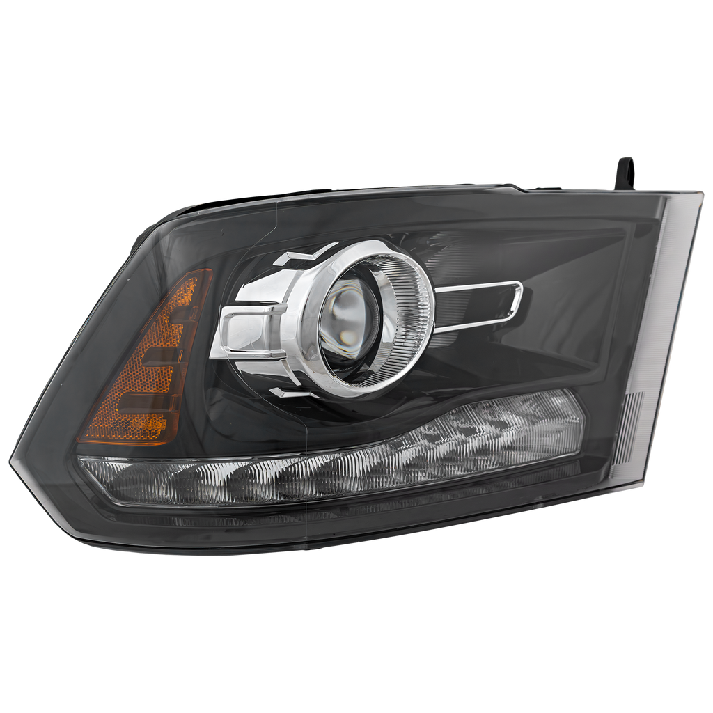 RAM FULL SIZE P/U 16-18 HEAD LAMP RH, Assembly, HID, w/ HID Kit, Projector Type, Black Interior, Includes 19-22 Ram 1500 Classic - CAPA
