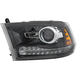 RAM FULL SIZE P/U 16-18 HEAD LAMP LH, Assembly, HID, w/ HID Kit, Projector Type, Black Interior, Includes 19-22 Ram 1500 Classic - CAPA