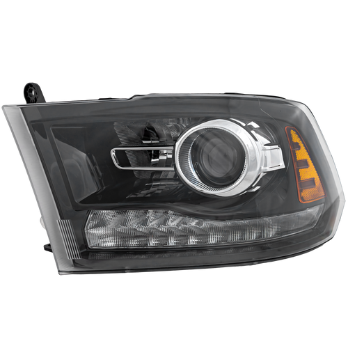 RAM FULL SIZE P/U 16-18 HEAD LAMP LH, Assembly, HID, w/ HID Kit, Projector Type, Black Interior, Includes 19-22 Ram 1500 Classic - CAPA