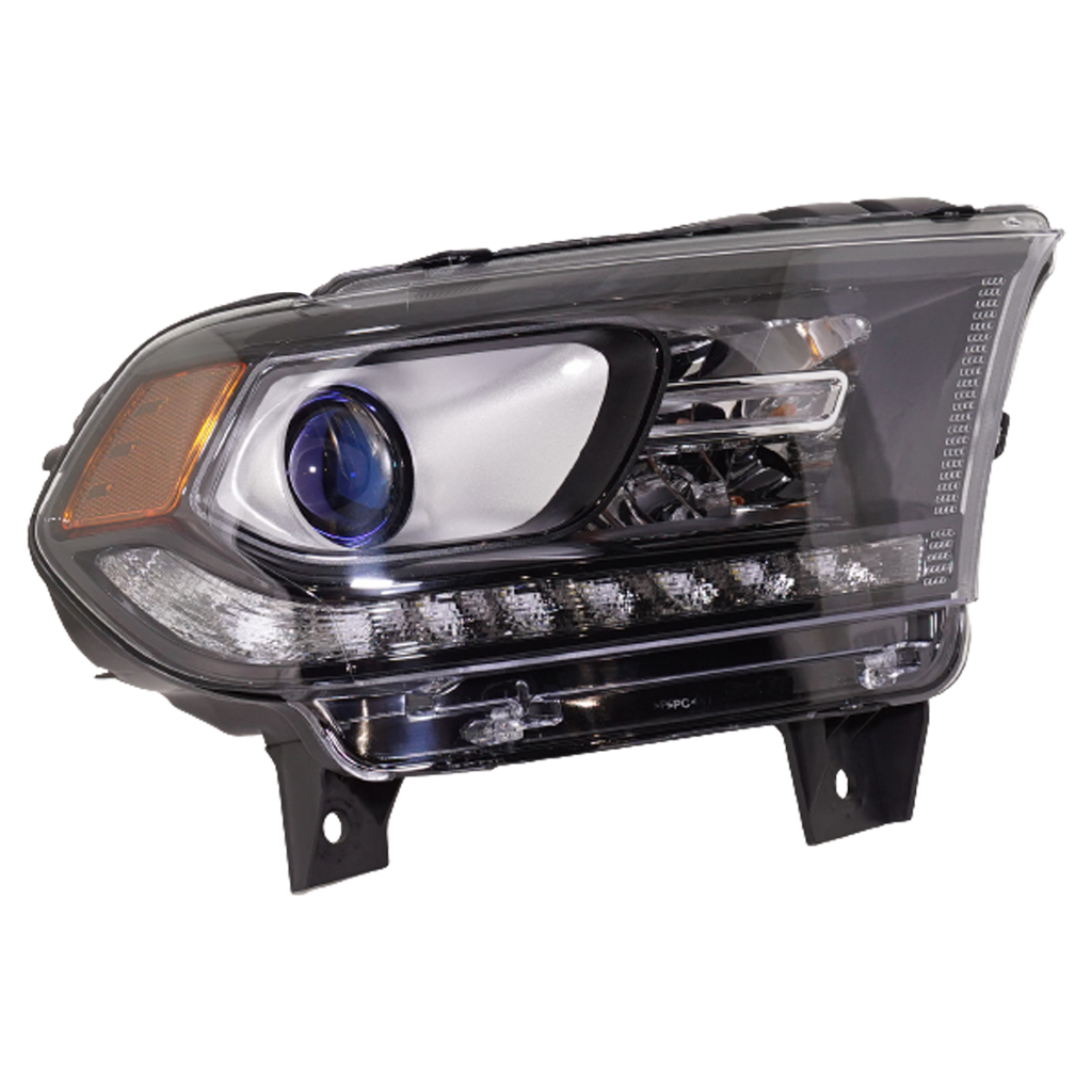 DURANGO 16-20 HEAD LAMP RH, Assembly, Halogen, SXT Model, Black Interior, w/ Daytime Running Light