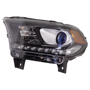 DURANGO 16-20 HEAD LAMP LH, Assembly, Halogen, SXT Model, Black Interior, w/ Daytime Running Light - CAPA