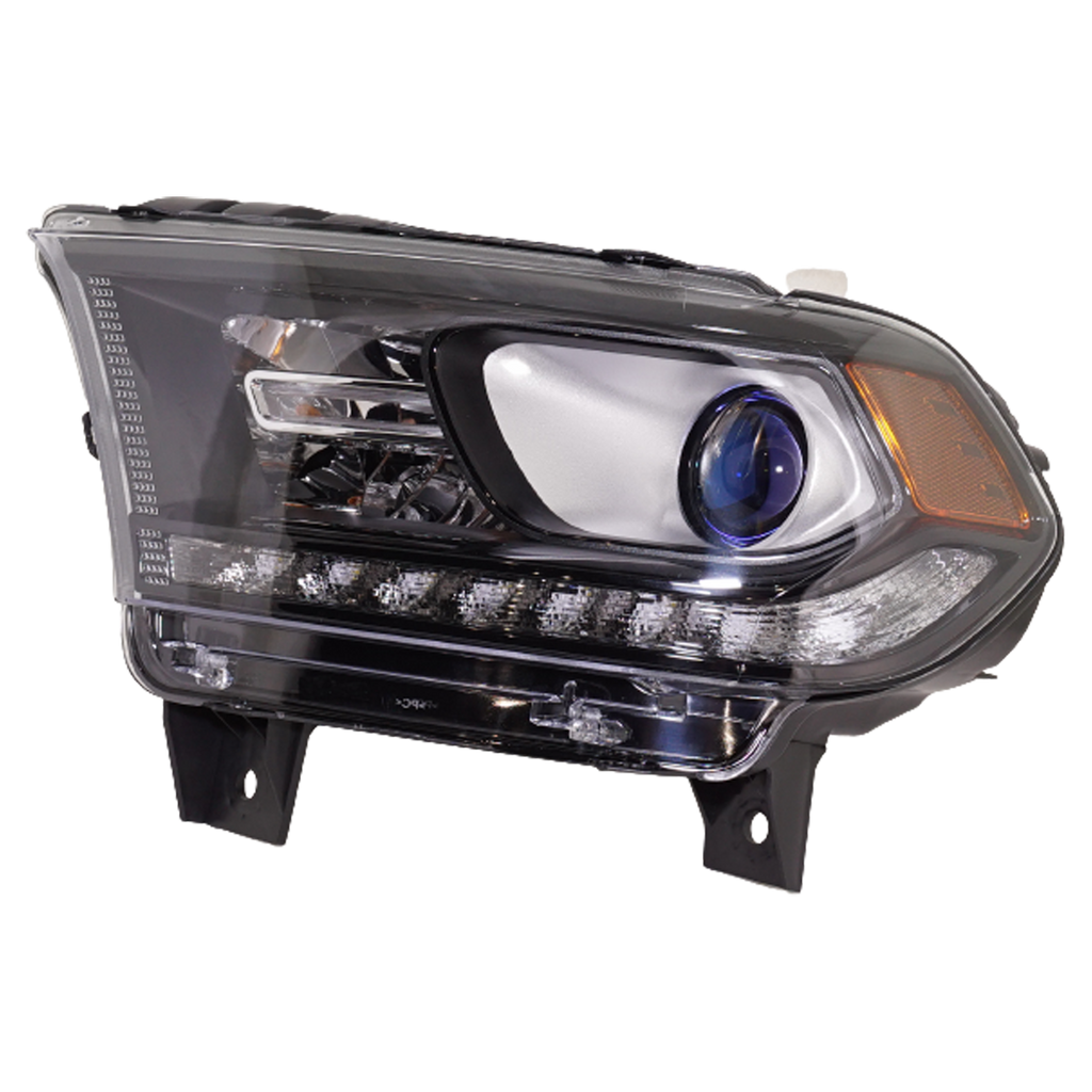 DURANGO 16-20 HEAD LAMP LH, Assembly, Halogen, SXT Model, Black Interior, w/ Daytime Running Light