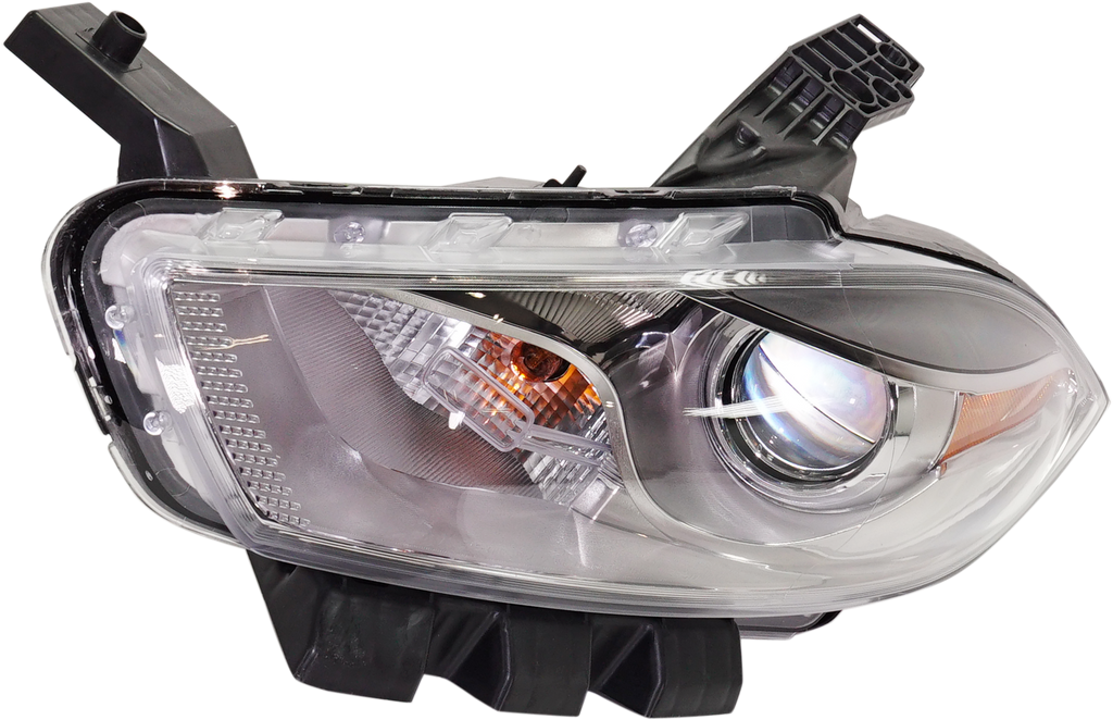 DART 13-16 HEAD LAMP LH, Assembly, HID, w/ HID Kit, Chrome Interior