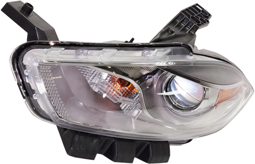 DART 13-16 HEAD LAMP LH, Assembly, HID, w/ HID Kit, Chrome Interior