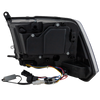 RAM FULL SIZE P/U 09-12 PROJECTOR HEAD LAMP RH AND LH, Assembly, Halogen, Chrome Interior, w/ Quad Lamps, Code LME