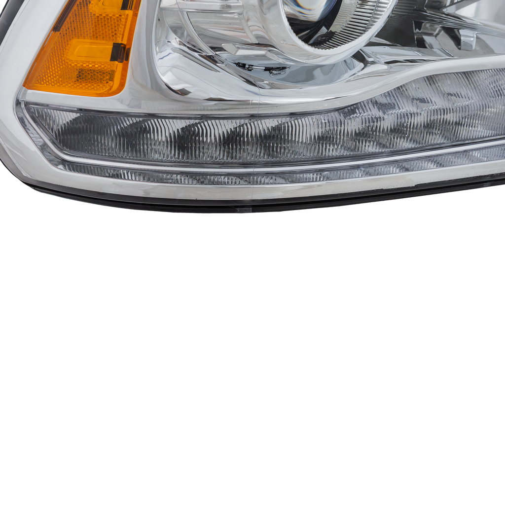 RAM FULL SIZE P/U 09-12 PROJECTOR HEAD LAMP RH AND LH, Assembly, Halogen, Chrome Interior, w/ Quad Lamps, Code LME