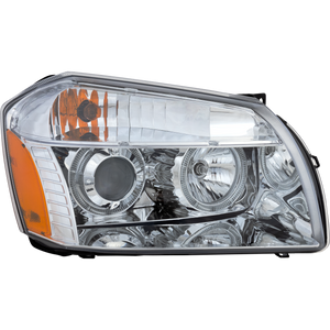 MAGNUM 05-07 HEAD LAMP RH AND LH, Assembly, Chrome, w/o LED, Projector Type, 2-Piece