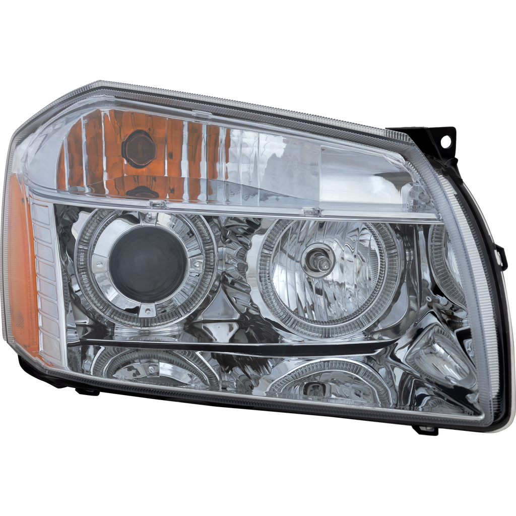 MAGNUM 05-07 HEAD LAMP RH AND LH, Assembly, Chrome, w/o LED, Projector Type, 2-Piece