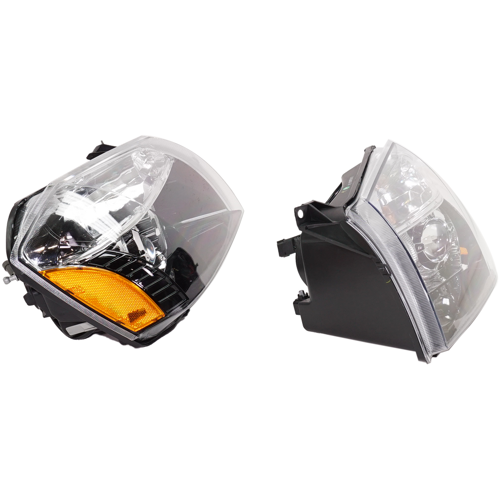 MAGNUM 05-07 HEAD LAMP RH AND LH, Assembly, Black, Halogen, w/o LED, Projector Type, 2-Piece