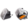 MAGNUM 05-07 HEAD LAMP RH AND LH, Assembly, Black, Halogen, w/o LED, Projector Type, 2-Piece
