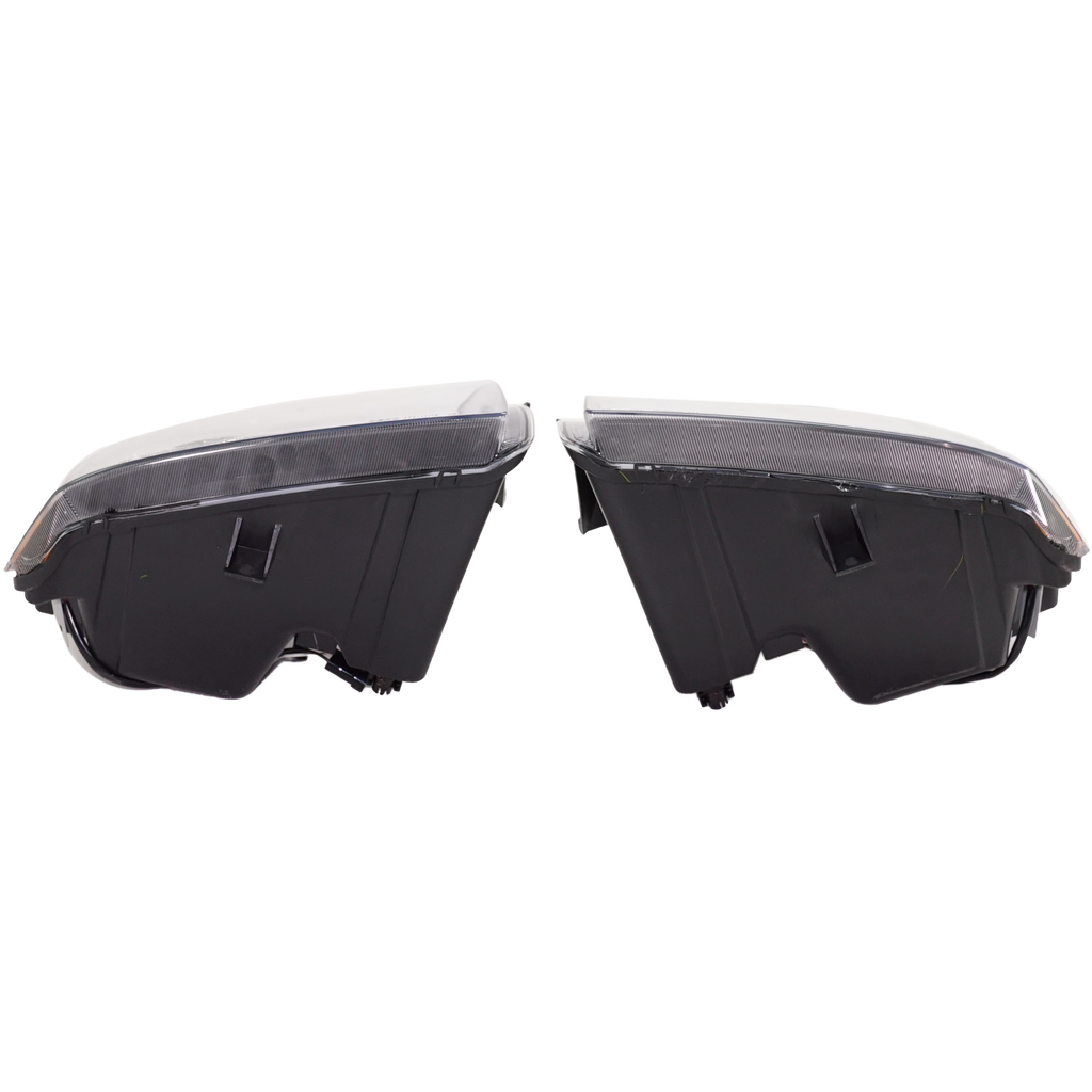 MAGNUM 05-07 HEAD LAMP RH AND LH, Assembly, Black, Halogen, w/o LED, Projector Type, 2-Piece