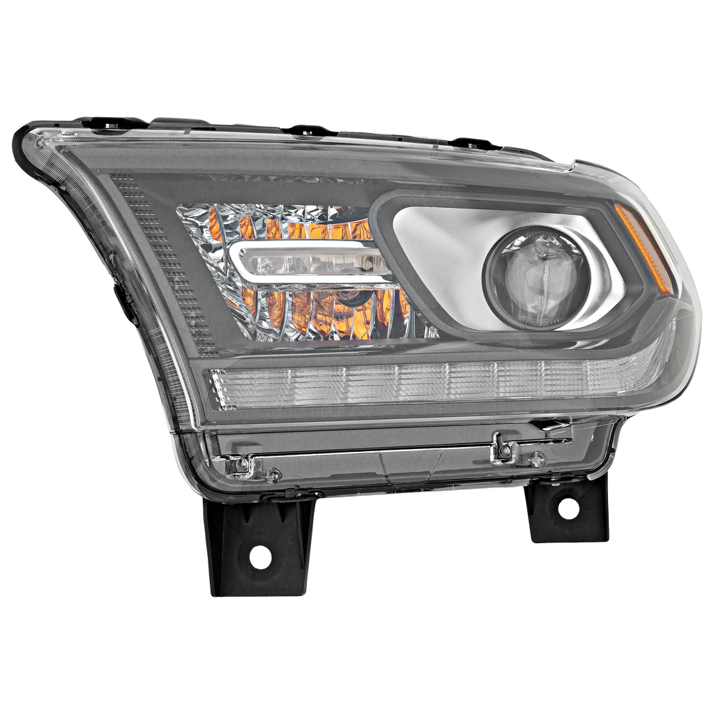 DURANGO 14-15 HEAD LAMP LH, Assembly, Halogen, Black Interior, w/ Daytime Running Light