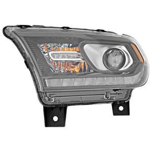 DURANGO 14-15 HEAD LAMP LH, Assembly, Halogen, Black Interior, w/ Daytime Running Light