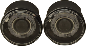 GRAND CHEROKEE 04-10 FRONT FOG LAMP RH AND LH, Assembly, Halo Projector Type, Clear Lens
