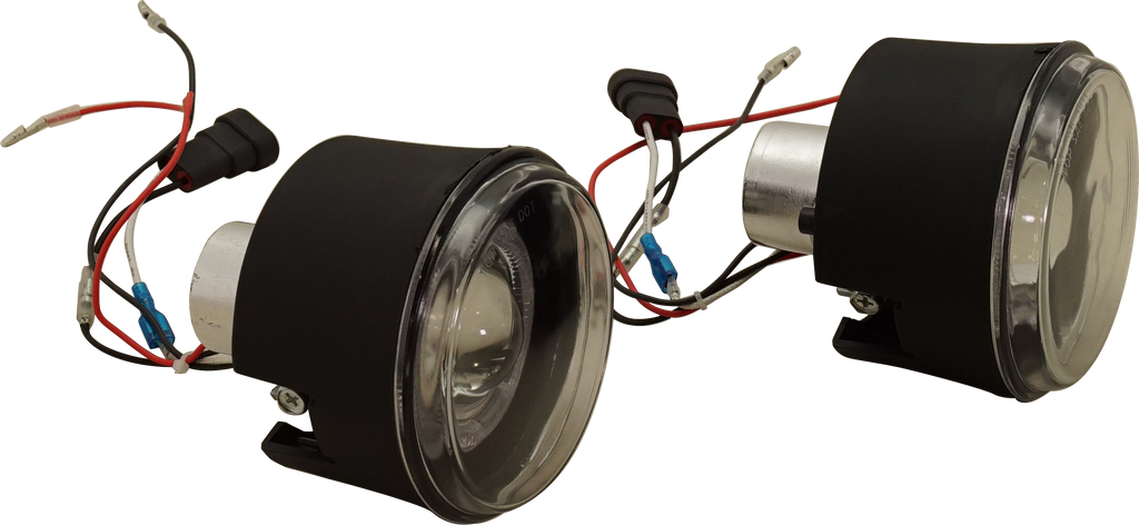 GRAND CHEROKEE 04-10 FRONT FOG LAMP RH AND LH, Assembly, Halo Projector Type, Clear Lens