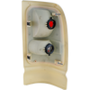 RAM PICKUP 94-01 TAIL LAMP LH, Lens and housing, w/ Sport Package, White