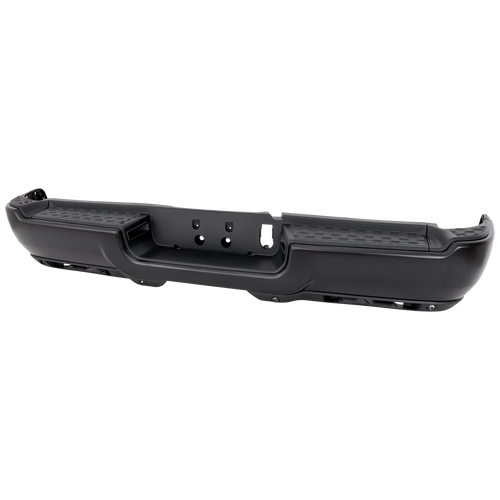 RAM 2500/3500 19-22 STEP BUMPER, FACE BAR AND PAD, w/ Pad Provision, w/ Mounting Bracket, Black, Laramie Longhorn/Limited/Tradesman/Big Horn/Laramie/Lone Star Models, w/ Park Assist Sensor Holes, Fog