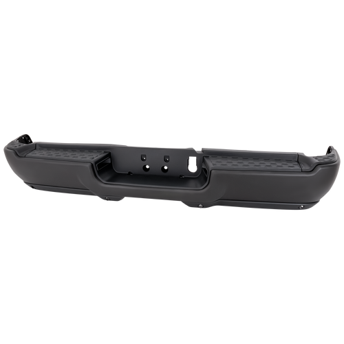 RAM 2500/3500 19-22 STEP BUMPER, FACE BAR ONLY, w/o Pad and Pad Provision, w/o Mounting Bracket, Assembly, Black, w/ Park Assist Sensor Holes, w/o Fog Light Holes, Single Rear Wheels
