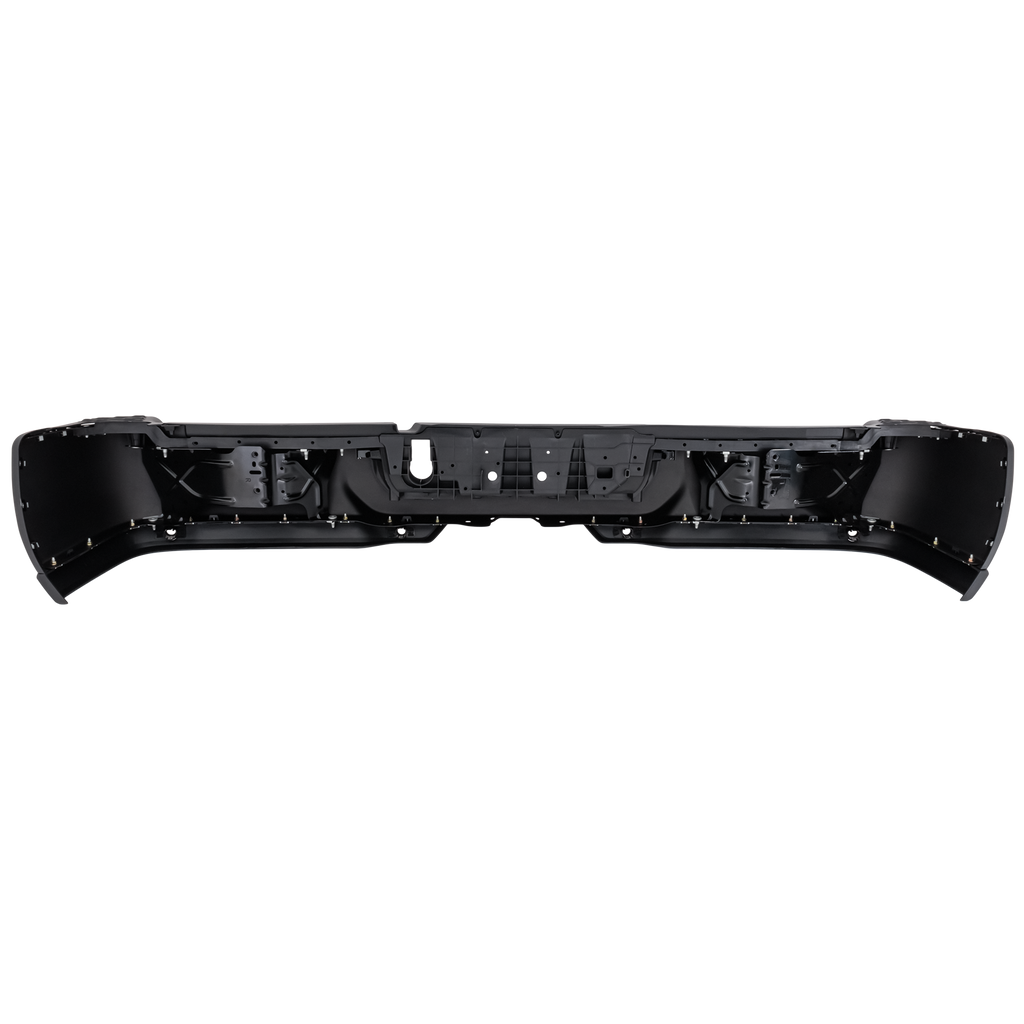 RAM 2500/3500 19-22 STEP BUMPER, FACE BAR ONLY, w/o Pad and Pad Provision, w/o Mounting Bracket, Assembly, Black, w/ Park Assist Sensor Holes, w/o Fog Light Holes, Single Rear Wheels